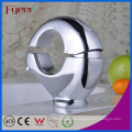 Fyeer Criativo O-Forma Cromado Latão Wash Basin Torneira Misturador De Água Quente &amp; Fria Toque Wasserhahn